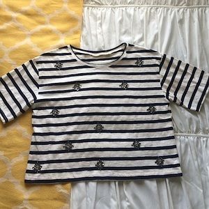 Embellished Striped Top